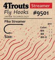 4Trouts Pike Streamer 9501 Крючок щучий стримерный