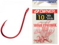 Owner 5177 Red Mosquito Hook одинарный крючок Красный