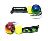 Владимирская_Мормышка_W_Гвоздик_Тандем_яйца_chartreuse_хамелеон_2_мм