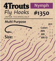 4Trouts Multi Purpose Nymph 1350 Крючок для мушек парашютов