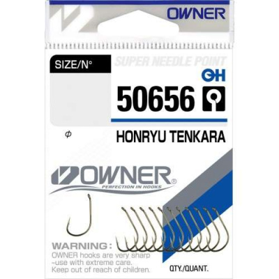 Owner 50656 Honryu Tenkara brown одинарный крючок