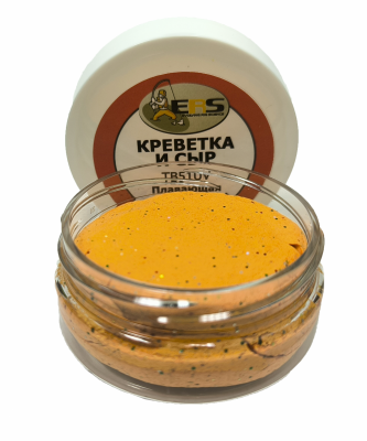 ERS_плавающая_паста_для_ловли_форели_креветка_и_сыр_оранжевая