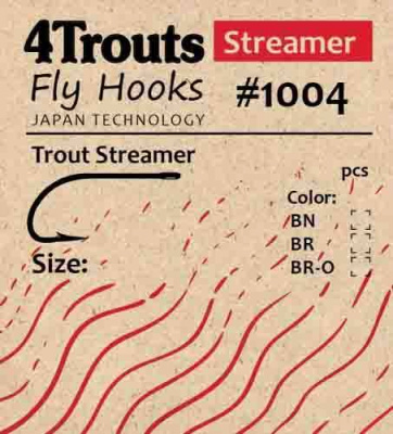 4Trouts Trout Streamer 1004 Крючок стримерный