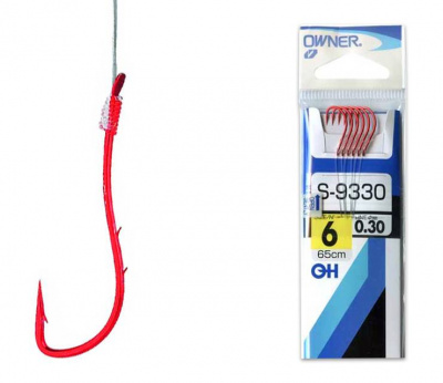 Owner S-9330 одинарный крючок с поводком