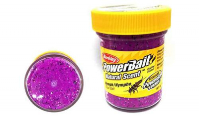 Berkley Extra Scent Glitter Trout Bait Nymph Паста форелевая Нимфа 50 гр