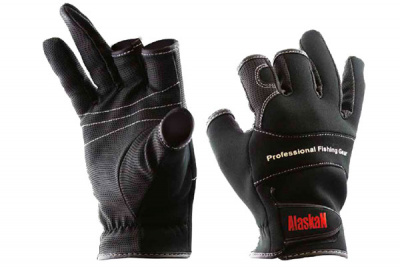 Alaskan Перчатки спиннингиста Трехпалые