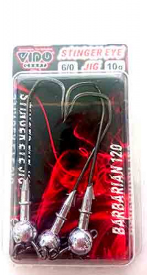Vido Craft Stinger Eye Jig Джиг некрашенный с доп.петлей №6/0