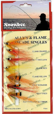 Snowbee Ally`s & Flame Cascade Singles Набор мушек 