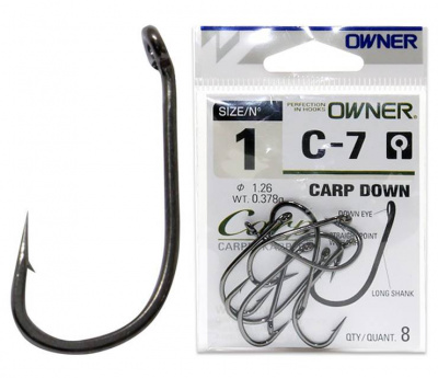 Owner 53267 (С-7) Carp Down одинарный крючок