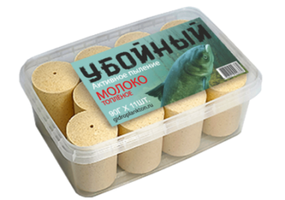 Гидропланктон_УБОЙНЫЙ_90_гр_11_шт_в_контейнере_молоко_топленое