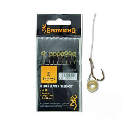 Browning Method Power Крючки с поводком для пелетса