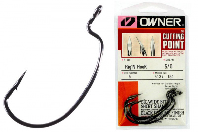 Owner 5137 Rig'n Hook офсетный крючок