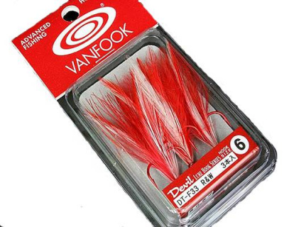 VanFook DT-F33 R&W Feather Treble Hooks