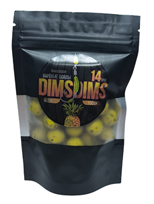 DimsDims Вареные бойлы 14 мм (Ананас)
