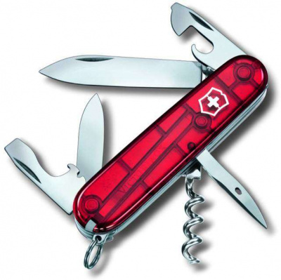 Victorinox Spartan 1.3603.T Швейцарский нож полупрозрачный красный 12 функций