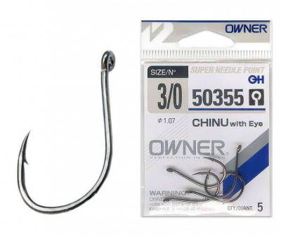 Owner 50355 Chinu with Eye одинарный крючок