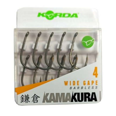 Korda Kamakura Wide Gape Barbless Одинарный крючок