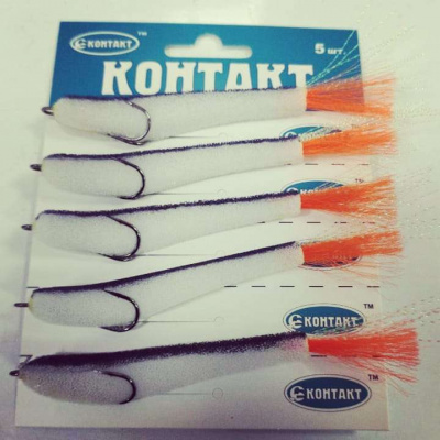 Контакт Поролоновая рыбка (прижатый двойник) 8 см