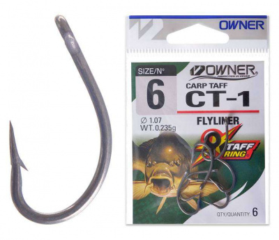 Owner 53272 CT-1 Carp Taff одинарный крючок