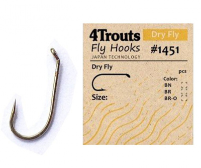 4Trouts Dry Fly 1451 Крючок для сухих мушек
