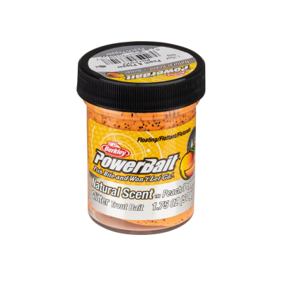 Berkley Natural Scent Glitter Trout Bait Peach and Pepper Паста форелевая Персик и перчик 50 гр