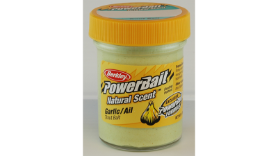 Berkley Natural Scent Glitter Trout Bait Garlic Паста форелевая Чесночная
