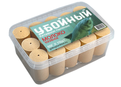 Гидропланктон_УБОЙНЫЙ_65_гр_15_шт_в_контейнере_молоко_топленое