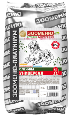 ЗООМЕНЮ_Платинум_УНИВЕРСАЛ_Оленина_26_13_3_кг