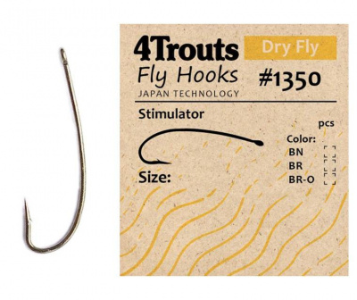 4Trouts Stimulator 1350 Крючок для сухих мушек