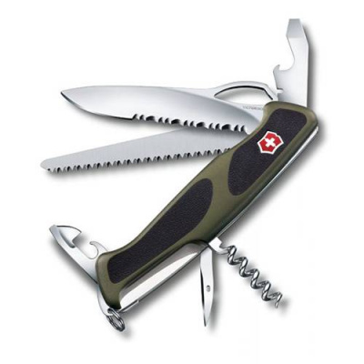Victorinox RangerGrip 179 (0.9563.MWC4) 130мм Нож перочинный зелёный/черный 12 функций