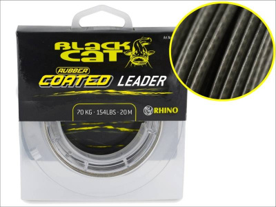 Black Cat Rubber Coated Leader прорезиненный поводок 0,8 мм 