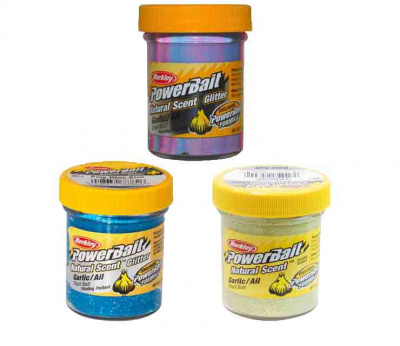 berkley_natural_scent_glitter_trout_bait_garlic_pasta_forelevay_forel_50_gr_garlic