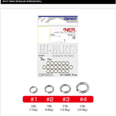 Owner 52811 Split Ring Regular nickel Кольцо заводное