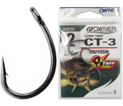 Owner 53273 CT-3 Carp Taff одинарный крючок