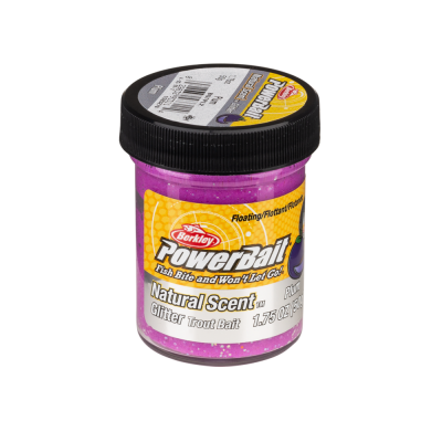 Berkley Natural Scent Glitter Trout Bait Plum Паста форелевая Слива 50 гр