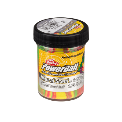 Berkley Natural Scent Glitter Trout Bait Tutti-Frutti Паста форелевая Тутти-Фрутти 50 гр