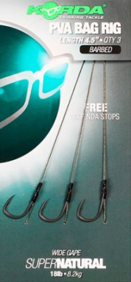 Korda Solidz PVA Rig Поводок готовый 9 см 8,2 кг