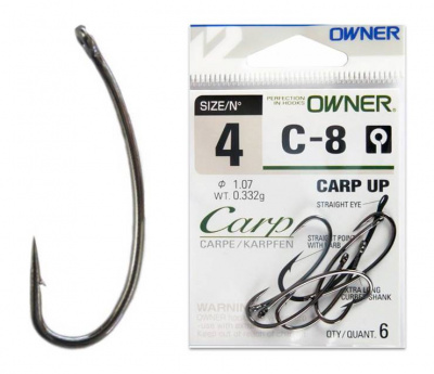 Owner 53268 (С-8) Carp Up одинарный крючок