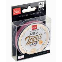 Lucky John Area Trout Game Braid Pink Плетеная леска 75 м